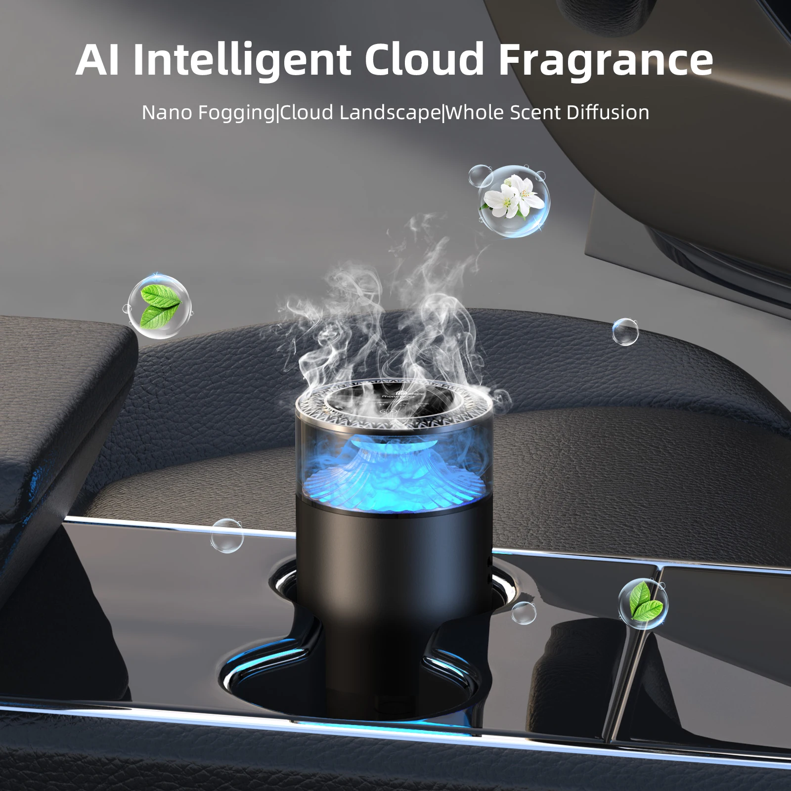 Desk Setup Lamp - Diffuseur d'arômes intelligent 2 en 1,