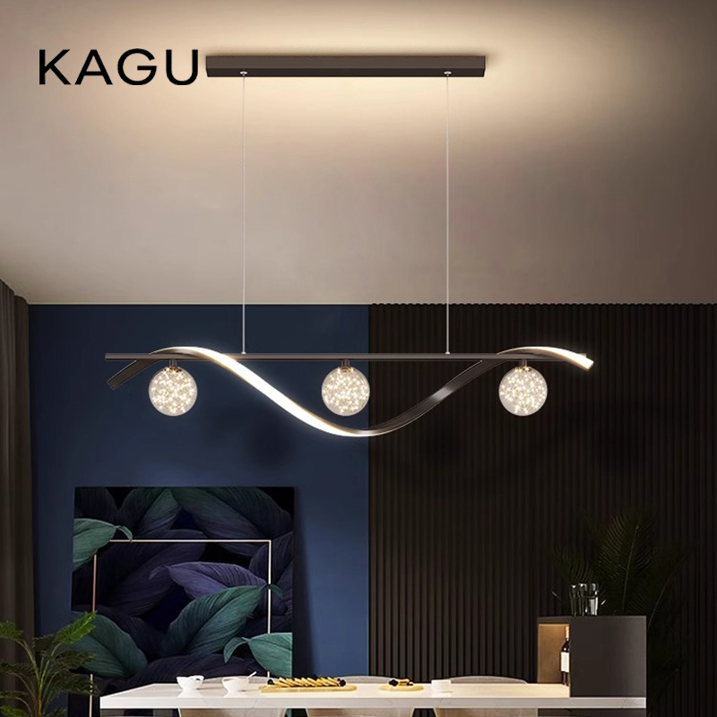 Desk Setup Minimalist - Lampes suspendues LED minimalistes modernes gradation